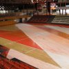 Broušení sportovního povrchu hala Chomutov