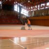 Broušení sportovního povrchu hala Chomutov